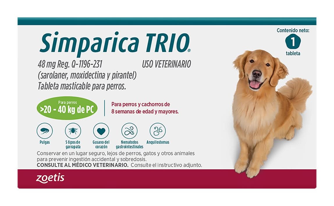 Zoetis · Simparica trio, 20-40 kg