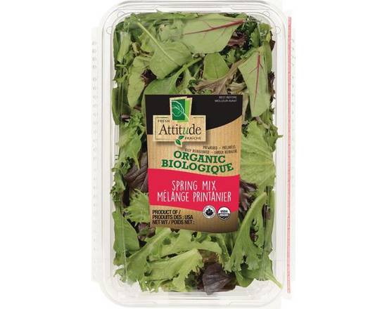 Fresh Attitude · Mélange printanier biologique Attitude Fraîche (Barquette de 10oz (283g)) - Organic spring mix (283 g)