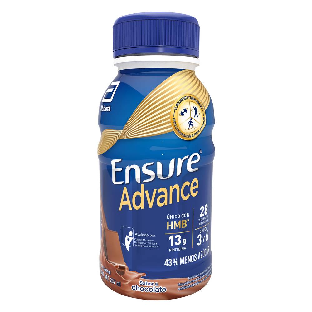 Ensure · Suplemento alimenticio advance, chocolate (237 ml)