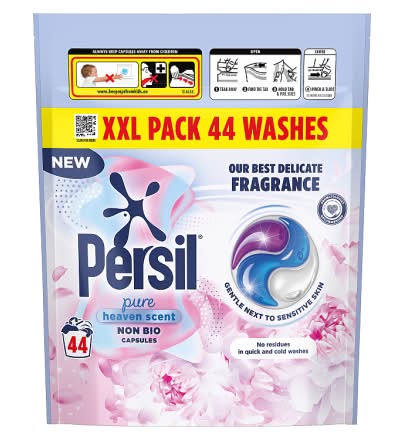Persil Pure Heaven, Non Bio Laundry Washing Detergent Capsules (44 pack)