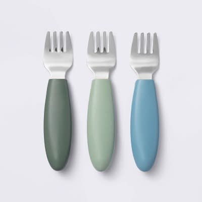 Cloud Island Stainless Steel Forks, Assorted (3 ct)