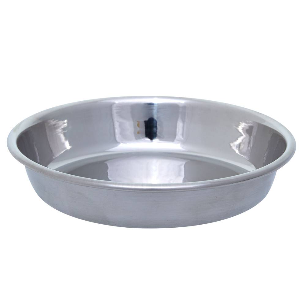 Whisker City® Stainless Steel Cat Saucer (Color: Silver, Size: .75 Cup)