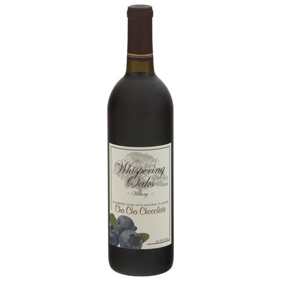 Whispering Oaks Winery Cha Cha Chocolate Blueberry Wine 750 ml