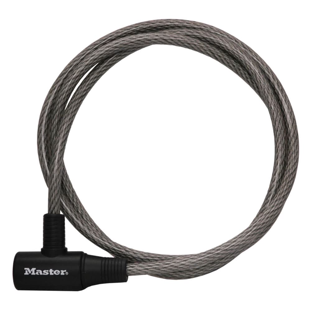 Master Lock 3/8 In. D X 72 In. L Vinyl Coated Steel Locking Cable