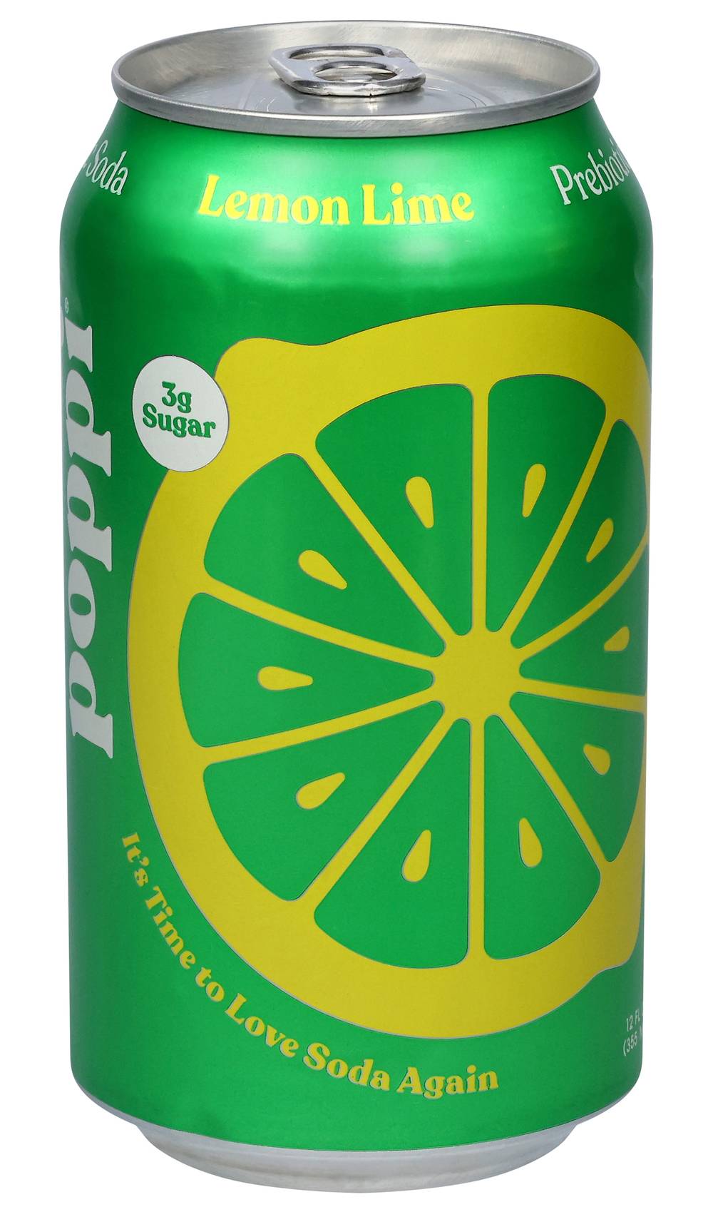 poppi Zero Sugar Soda, Lemon Lime (12 fl oz)