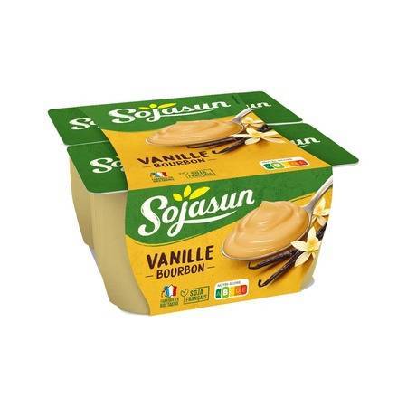 Sojasun - Dessert végétal soja bourbon (4pièces) (vanille)