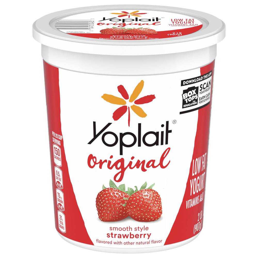 Yoplait Original Smooth Style Strawberry Flavor Yogurt