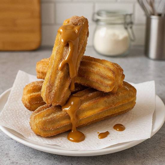 Mini churros rellenos