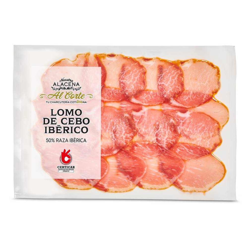 Lomo De Cebo Ibérico 50% Nuestra Alacena De Dia Bandeja 80 G