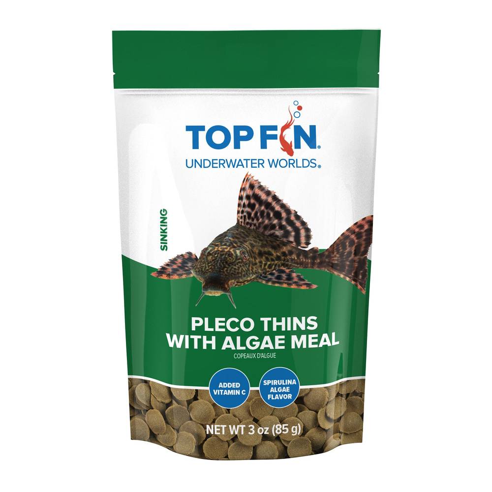 Top Fin Pleco Thins With Algae Meal