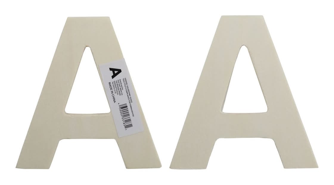 Wooden Letter "A" 2 Ct