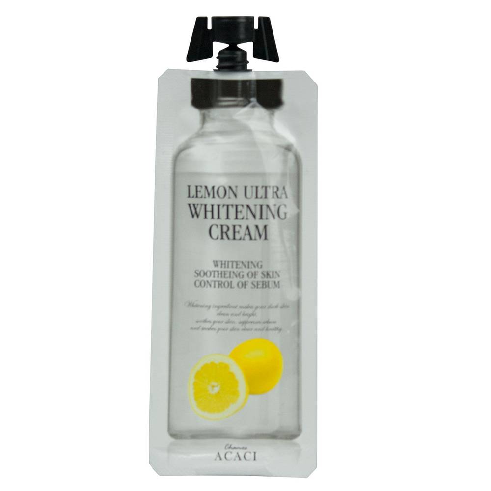 Chamos acaci crema facial blanqueadora de limón pouchl (12 ml)