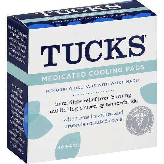 Tucks Hemorrhoidal Medicated Cooling Pads With Witch Hazel