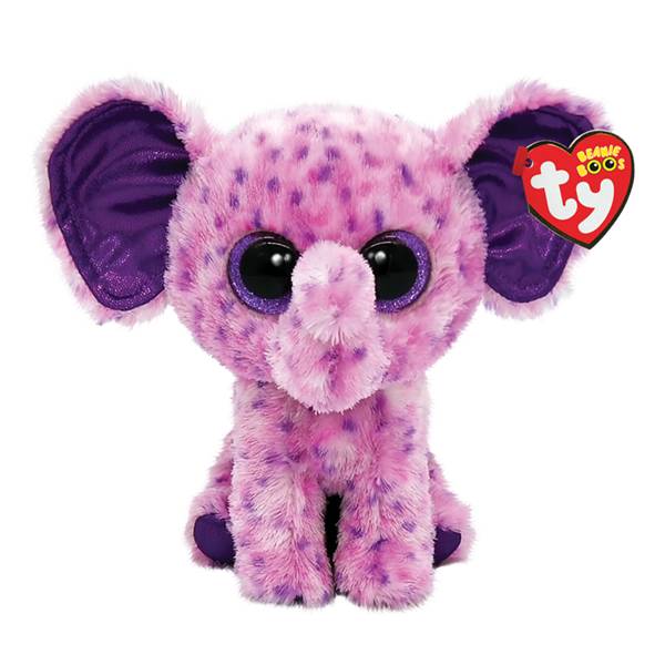 Ty Eva Pink Speckled Elephant