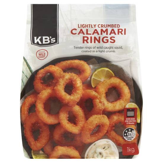 Kb's Crumbed Squid Rings 1kg
