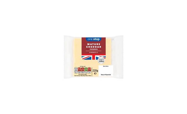One Stop Mature Cheddar Cheese 220g (398390) 