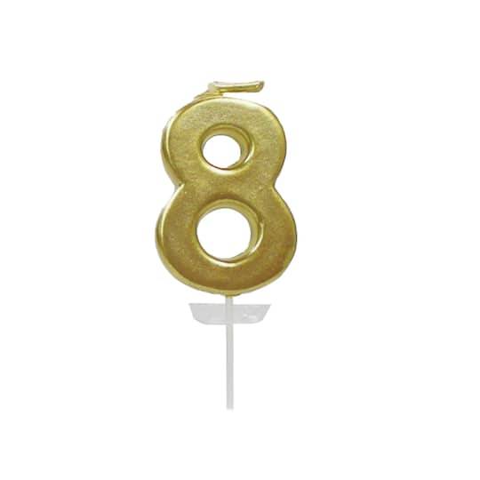 Gold Number Candle By Celebrate It