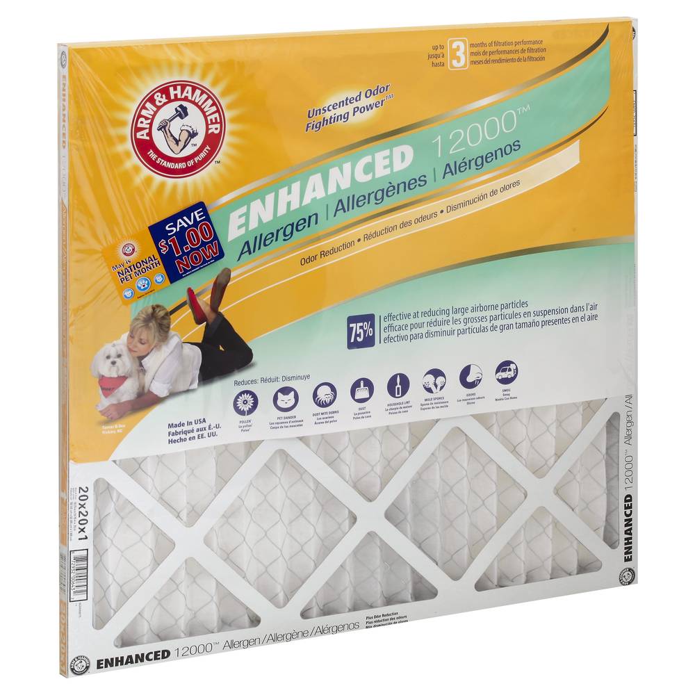 Arm & Hammer Allergen Pet Dander Control Electrostatic Air Furnace