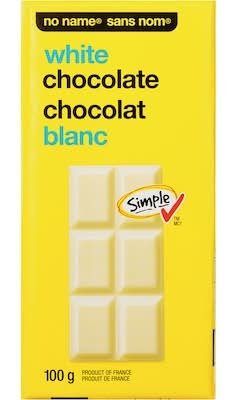 No Name Barre De Chocolat Blanc / White Chocolate Bar 100.0 G
