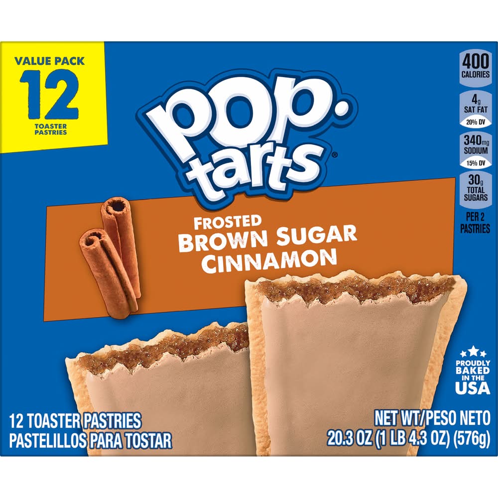 Pop-Tarts Toaster Pastries, Frosted Brown Sugar Cinnamon (20.3 oz, 12 ct)