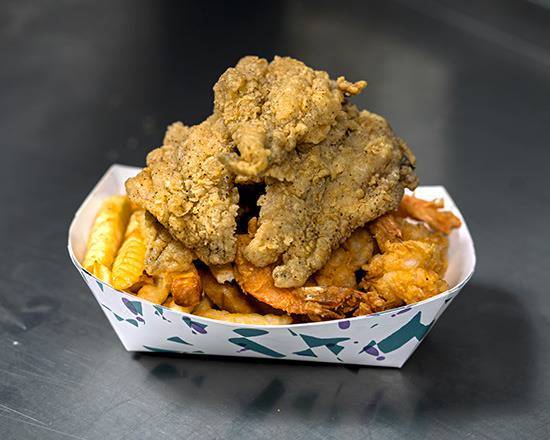 Shrimp and Fish Combo with fries