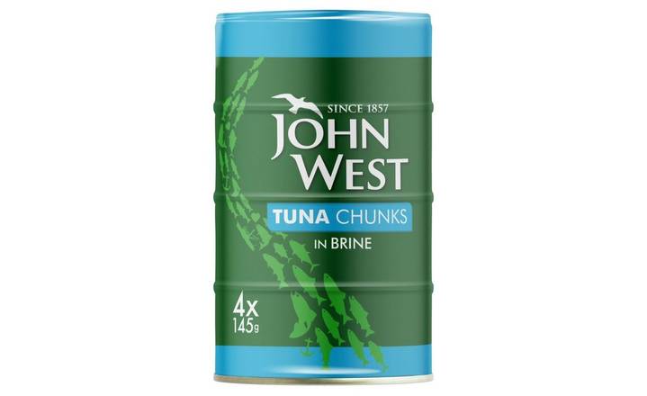 John West Tuna Chunks in Brine 4 x 145g (397436)