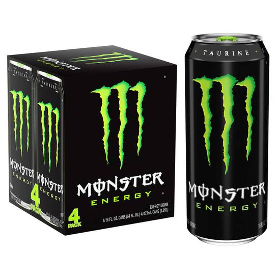 Monster Energy Green 4pk 16oz Can