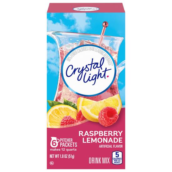 Crystal Light Raspberry Lemonade Drink Mix (6 ct, 0.3 oz)