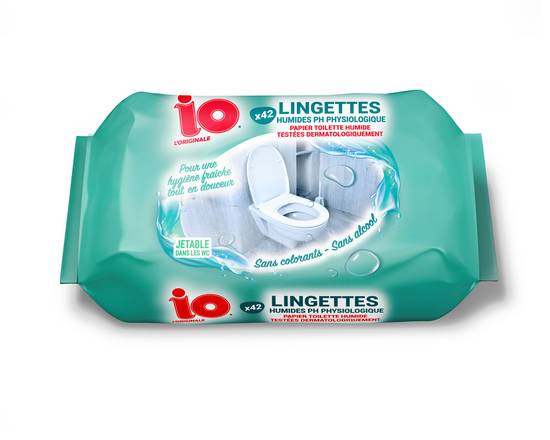 Io - Lingettes humides ph neutre (42 pièces)