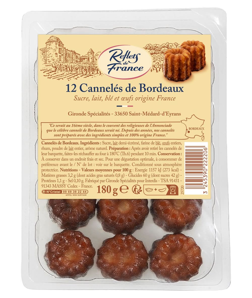 Reflets de France - Canelés de bordeaux (180g)