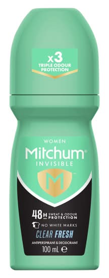 Mitchum Women Invisible 48hr Protection Antiperspirant & Deodorant Roll on (100ml)