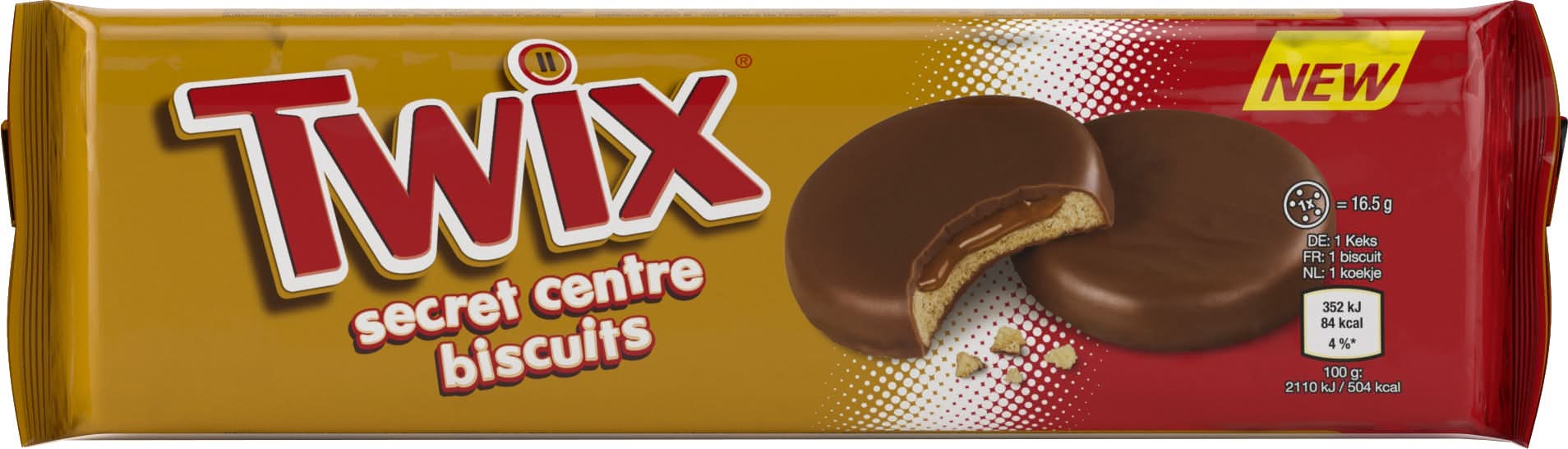 Twix Secret Centre Biscuits 132g