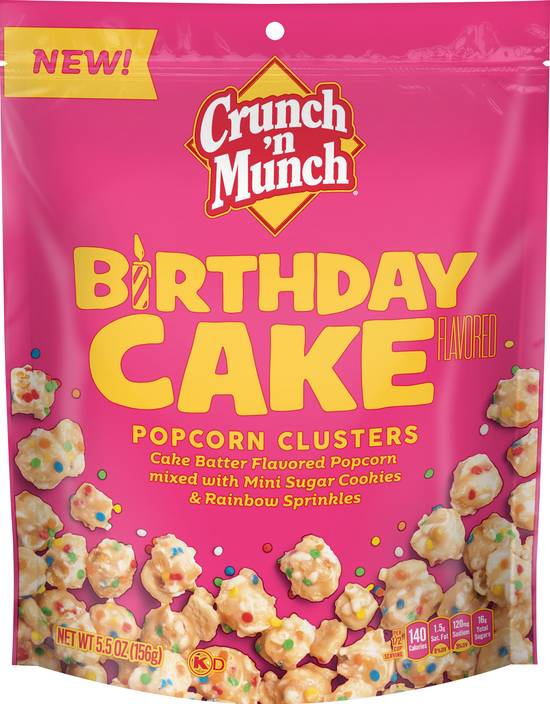 Crunch 'N Munch Birthday Cake Flavored Popcorn Clusters (batter)
