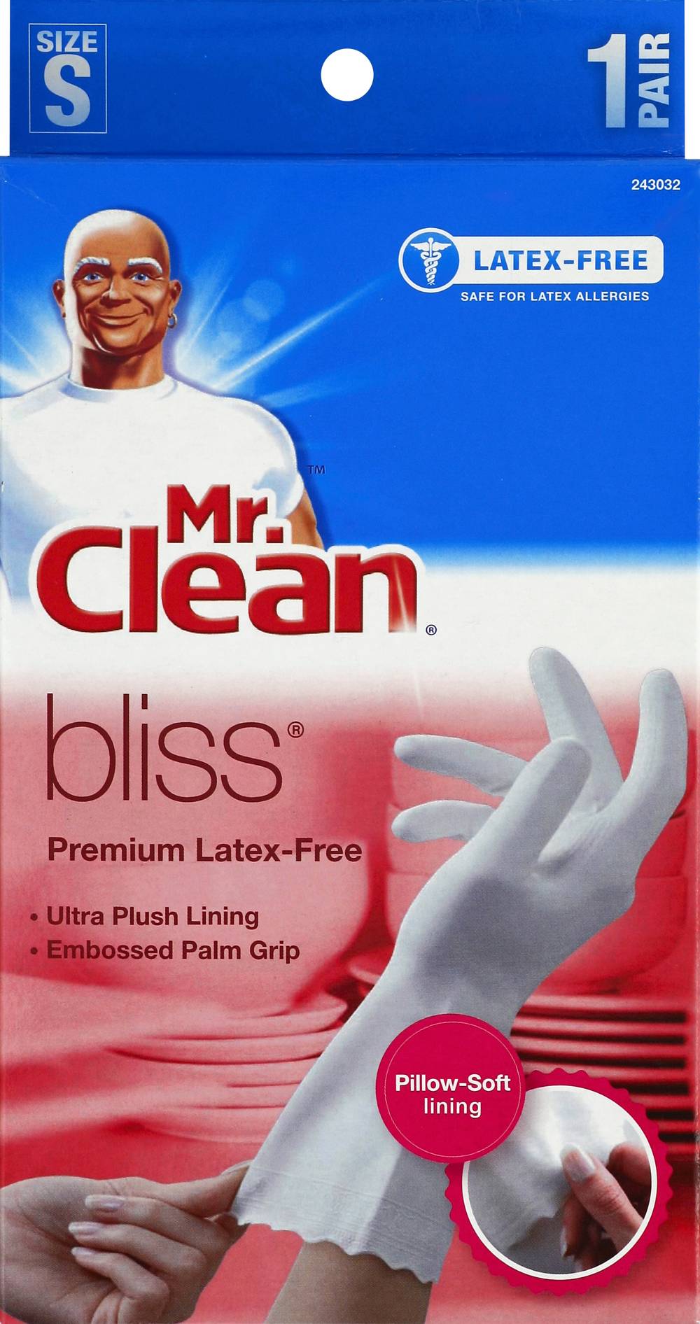 Mr. Clean Bliss Latex-Free Gloves Small Size (3.5 oz)