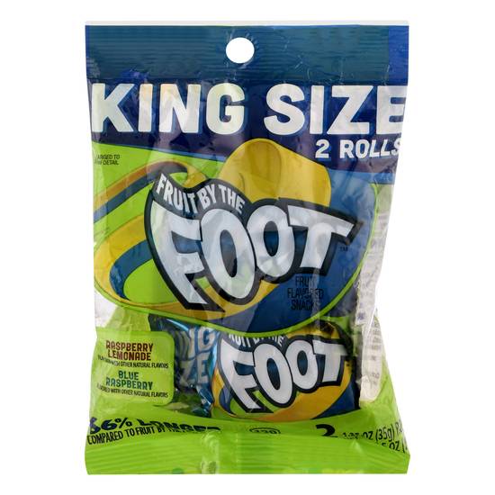Fruit By the Foot King Size Raspberry Lemonade Blue Raspberry Snacks (1.25oz bag)
