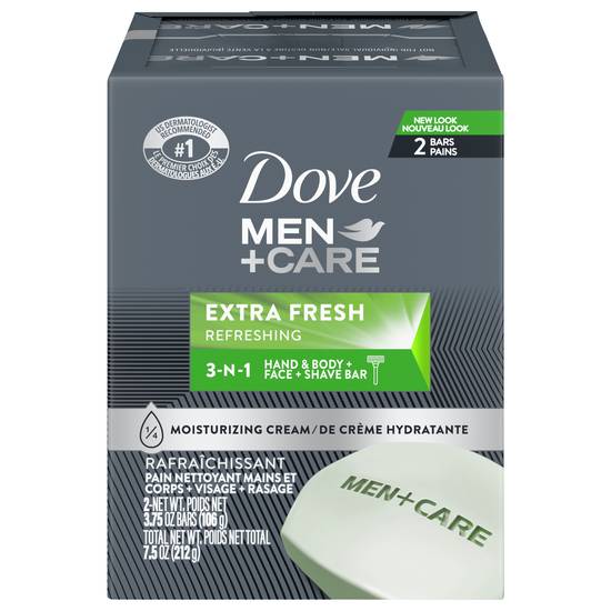 Dove Men +Care Extra Fresh Body + Face Bars
