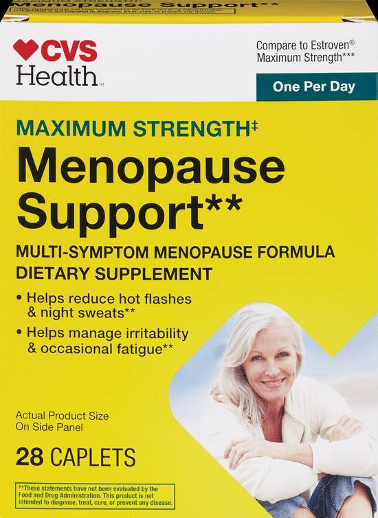 CVS Health Menopause Support Caplets Maximum Strength, 28CT