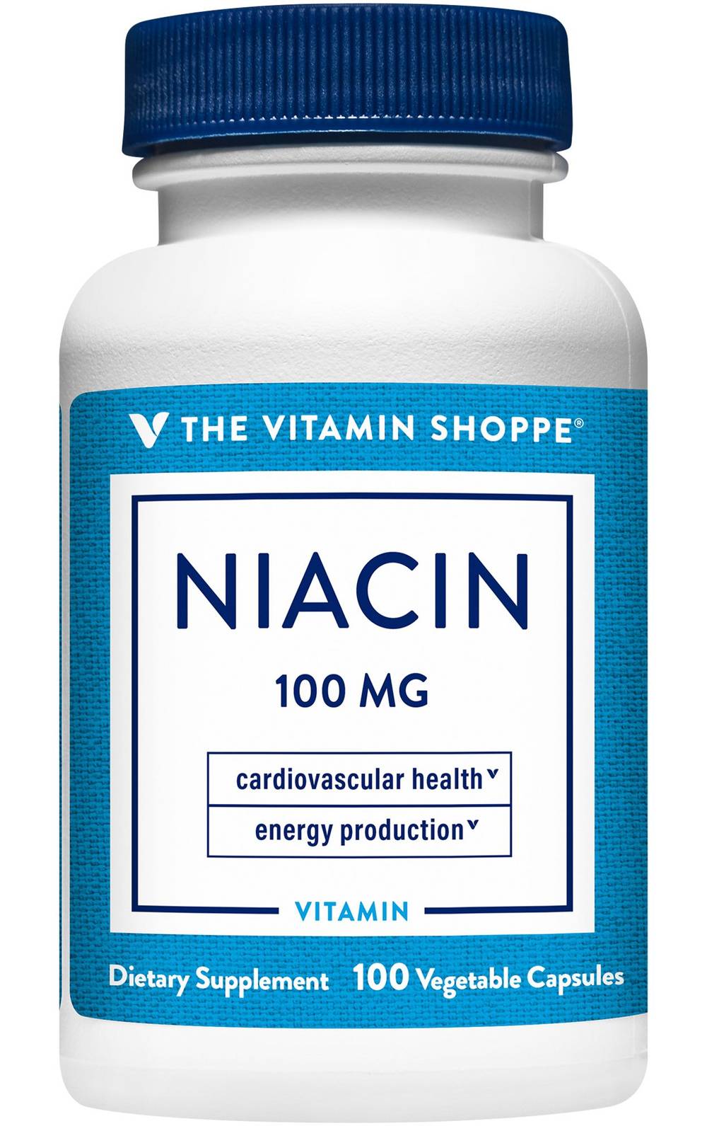 The Vitamin Shoppe Niacin Cardiovascular Health & Energy Production Dietary Supplement (1 oz, 100 ct)