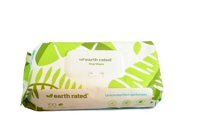 Earth Rated Unscented Dog Wipes (100 wipes)