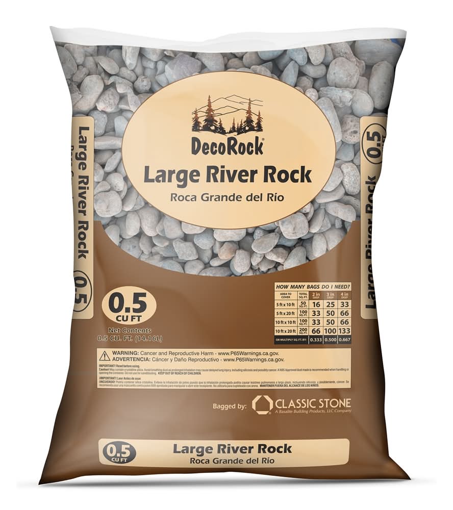 DecoRock 0.5 cu ft Multicolor River rock (0.5 - 3-in)