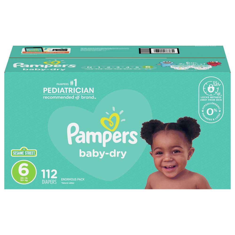 Pampers Baby-Dry Diapers Size 6