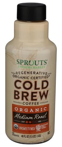 Sprouts Regenerative Organic Certified Unsweetened Medium Roast Cold Brew Coffee