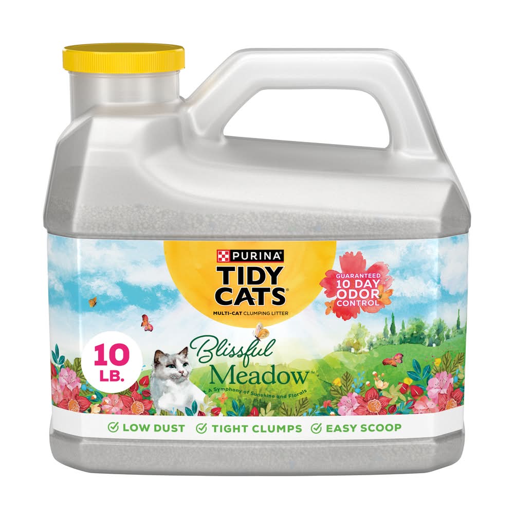 Purina Tidy Cats Multi Cat Clumping Litter, Blissful Meadow (10 lbs)