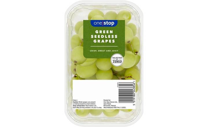 One Stop Green Seedless Grapes 500g (377125)