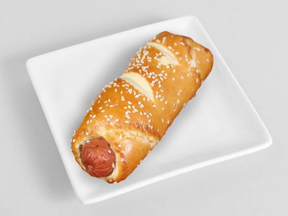 Sausage Cheddar Pretzel Roll
