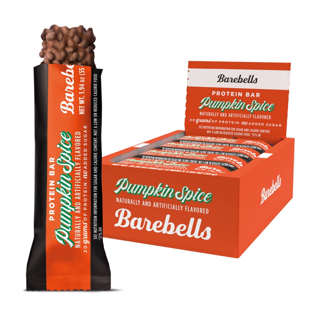Barebells Protein Bar, Pumpkin Spice (12 x 1.94 oz)