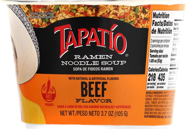 Tapatio Ramen Noodle Soup (beef flavor)