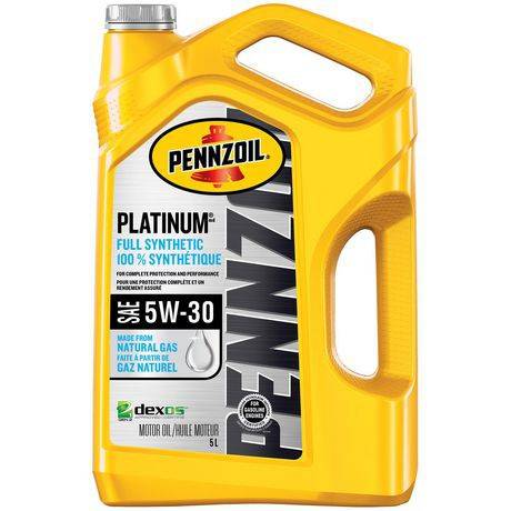 Pennzoil platinum synthetic 5w30 motor oil - synthetic 5w30 motor oil (5 l)