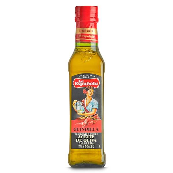 Aceite de oliva virgen extra a la guindilla La española botella 250 ml