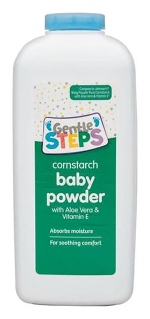 Gentle Steps Cornstarch Baby Powder With Aloe And Vitamin E 22 Oz